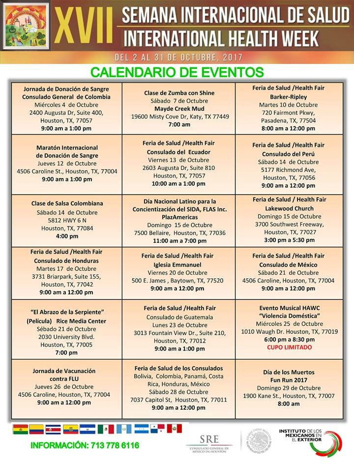 semana binacional de la salud houston 2017