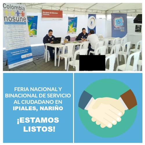 Feria Nacional de servicio al ciudadano en Ipiales Nariño