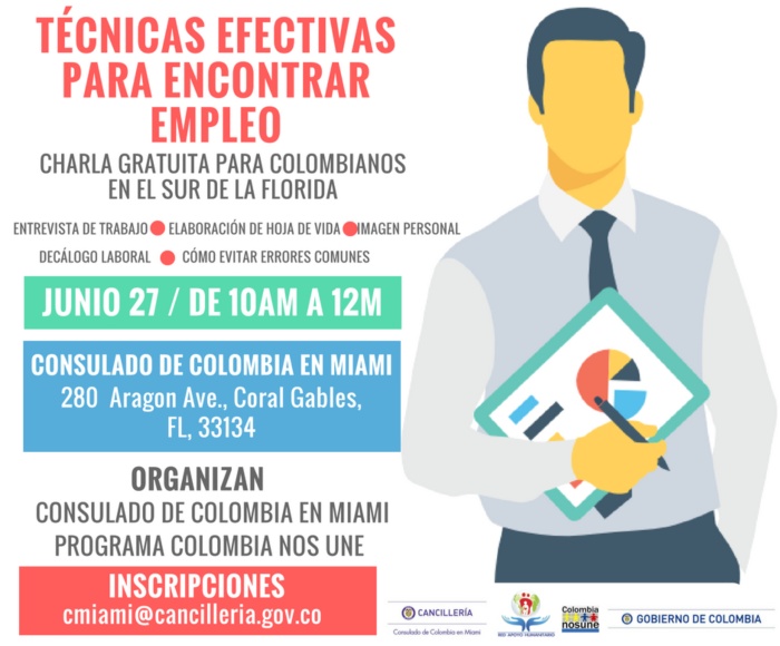 Taller para colombianos en Miami