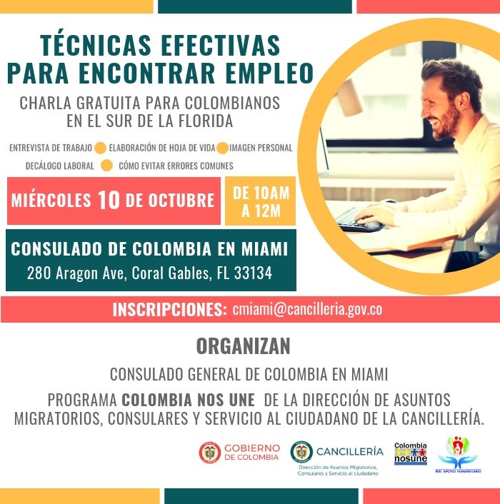 Taller gratuito de empleo para colombianos en el sur de la Florida