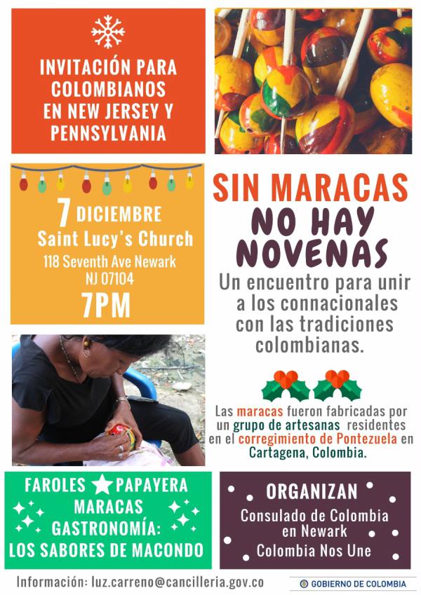 Navidad para colombianos en New Jersey y Pennsylvania