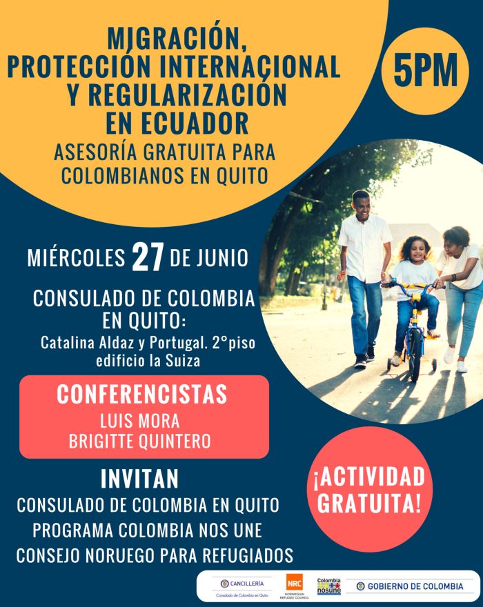 Migración y regularización para colombianos en Ecuador